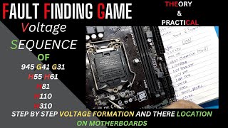 VOLTAGE SEQUENCE OF DESKTOP MOTHERBOARD FROM 945 TO H310  VOLTAGE FORMATIONS SEQUENCE  MUST WATCH [upl. by Barclay998]