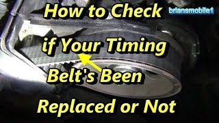 How to Tell if Your Timing Belts Been Replaced [upl. by Nitaf]