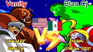 Marvel Super Heroes Vs Street Fighter  Vanity vs Blas Cj FT10 [upl. by Elberta]