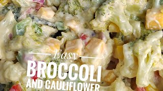 broccoli and cauliflower saladQuick and easy broccoli salad recipe [upl. by Hanni]