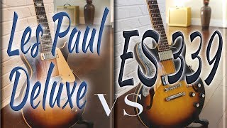 Gibson es 339 vs 1973 les paul deluxe  hard rock jam [upl. by Nachison]