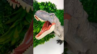 T Rex Vs Carnotaurus Dinosaur Toys Battle [upl. by Aikemat]