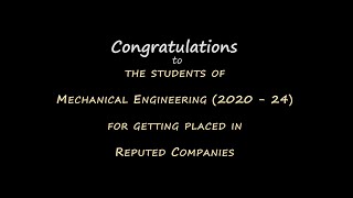 Mechanical Engineering Placements 2023  24 [upl. by Barstow]