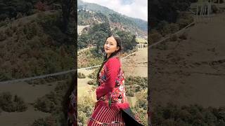 Beautiful girl  Chorten Kora Music flute  Bhutan Music  bhutanesemusic bhutan bhutaneseculture [upl. by Teece]