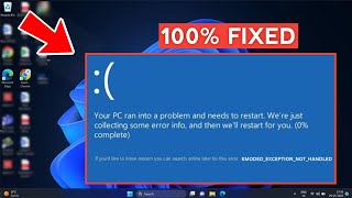 KMODE EXCEPTION NOT HANDLED Windows 11 Fix [upl. by Michaeline712]