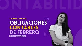 Obligaciones Contables de SAS de Febrero [upl. by Hu]