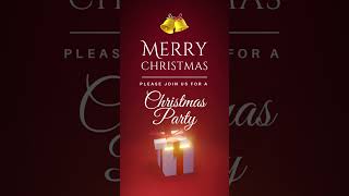 Editable Christmas Party Invitation Template [upl. by Einnel]