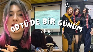 odtüde bir gün dersler üniversite hayatıyılbaşı temalı sunum günü🎄🎀  VLOG5 [upl. by Yramanna187]