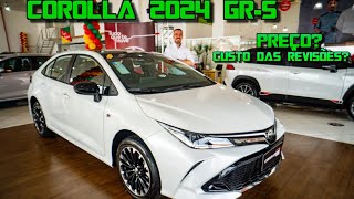 LANÇAMENTOToyota Corolla 2024 GRS Preço Custo das revisões O Corolla como você nunca viu [upl. by Philippa]