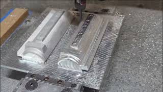 Onefinity CNC Milling machine cutting aluminum parts [upl. by Ecinnahs]