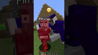 Checking Players For Dangerous Items vs Emoji Detect Reaction shorts meme minecraft [upl. by Aneertak348]