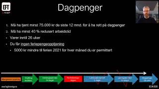 Del 3 Lønnspliktdager fra bedrift og NAV dagpenger [upl. by Bunting]