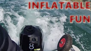 Breaking in Orca 8hp Outboard from Boatworld [upl. by Necaj]