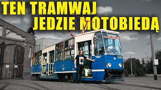 MotoBieda jedzie tramwajem Konstal 105Na [upl. by Sells]