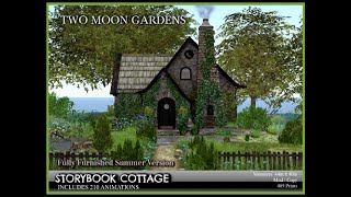 Two Moon Gardens Storybook Cottage Second Life secondlife [upl. by Ocire]