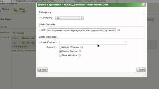 D2L  Editing Tools  Creating an External Hyperlink [upl. by Jonell]