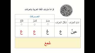 قراءة الحروف العربية  3 [upl. by Alvinia]