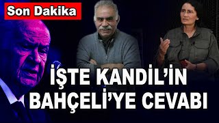 SonDakika İşte Kandilin Bahçeliye cevabı  Şampiyon Bahçeli neden bu kadar sinirlendi [upl. by Lorimer]