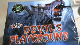 Devils Playground 16shot 500g cake by Pyro Demon  Happy Halloween [upl. by Yeliah]