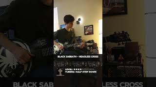 Black Sabbath  Headless Cross Guitar Tutorial TabsampTone cover [upl. by Stiles]