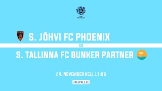 S Jõhvi FC Phoenix  S Tallinna FC Bunker Partner Saalijalgpalli meistriliiga 2024 [upl. by Ahsinyt787]