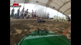 RC Cars Touring bashing racing at Woodlands Hardcourt TT01 TA05 XV01 Xray HPI E10 [upl. by Klaus]