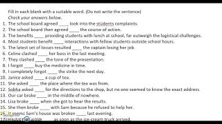 ISC 1112 Prepositions Practice [upl. by Nwahsan]