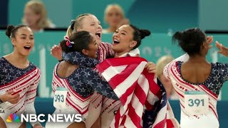 Team USA takes gold in womens gymnastics [upl. by Cammi]