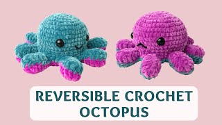 Reversible Crochet Octopus TikTok 2021  Free Amigurumi Animal Tutorial [upl. by Llirrem]