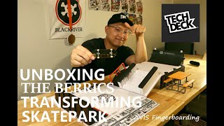 TECH DECK THE BERRICS Transforming Skatepark UNBOXING [upl. by Mohkos931]