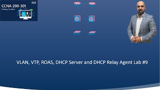 9VLAN VTP ROAS DHCP Server and DHCP Relay Agent [upl. by Rhett]