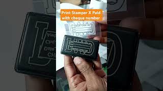 how to make Print Stamper X Paid Stamp preinkstamp stamper viral shortvideo [upl. by Remde]