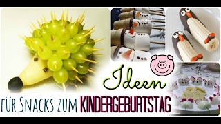 SNACK IDEEN für Kindergeburtstage  Emils 4 Geburtstag  Familienvlog 27 [upl. by Nuajed]