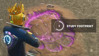 Study Caretakes Footprints  Fortnite Ariana Grande Challenges [upl. by Dnanidref173]