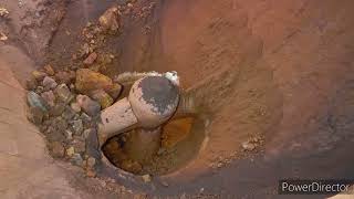 Partial 1600tph Gyratory cone crusher jamming at evening time Biggest iron ore crusher in the world [upl. by Salman756]