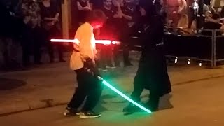 Lightsaber Duel in Middle of Street [upl. by Eceinwahs]