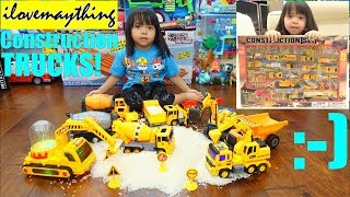 A Lot of CONSTRUCTION TRUCKS Kids TOY TRUCKS Dump Trucks Cement Mixer Trucks and More [upl. by Meibers]