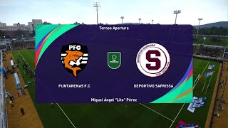 Modo carrera jugador liga Promerica Puntarenas FC Vs Deportivo Saprissa [upl. by Ahsenot]