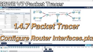 147 Packet Tracer  Configure Router Interfaces [upl. by Yolanda]