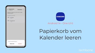 Papierkorb vom Kalender leeren  Samsung Android 14  One UI 6 [upl. by Atiner177]