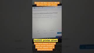 HP1005 Printer Driver Official Link [upl. by Lemrac967]