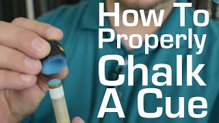 How to Properly Chalk a Pool Cue [upl. by Cathlene104]