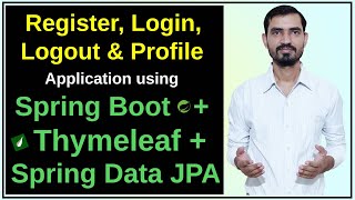 16 Register amp Login in Spring Boot MVC Thymeleaf Spring Data JPA  Controller Service amp DAO Layer [upl. by Erlene]