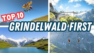 GRINDELWALD FIRST Top 10 Things to Do amp Experience on the Grindelwald First [upl. by Hansel158]