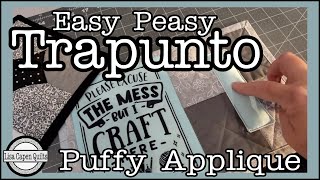 Trapunto PUFFY Applique  3 Easy Ways w Lisa Capen Quilts [upl. by Arada]