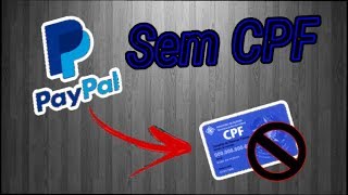 COMO CRIAR CONTA PAYPAL SEM CPF [upl. by Felten718]