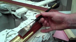 Gilding Lesson4 leafing Video6b laying pt2 [upl. by Edalb]