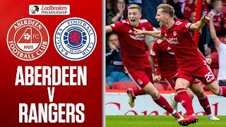 Aberdeen 11 Rangers  Anderson Grabs Late Equaliser After Morelos Red Card  Ladbrokes Premiership [upl. by Lasiaf624]