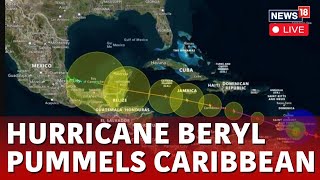 Hurricane Beryl LIVE News  Category 4 Hurricane Beryl Makes Landfall On Caribbean Island  N18G [upl. by Ahseyn]