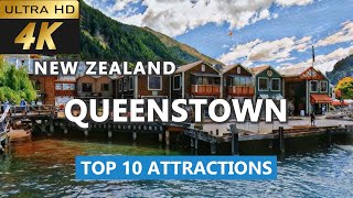 4k Queenstown Top 10 Attractions  Queenstown New Zealand  Queenstown Attractions [upl. by Ailices]